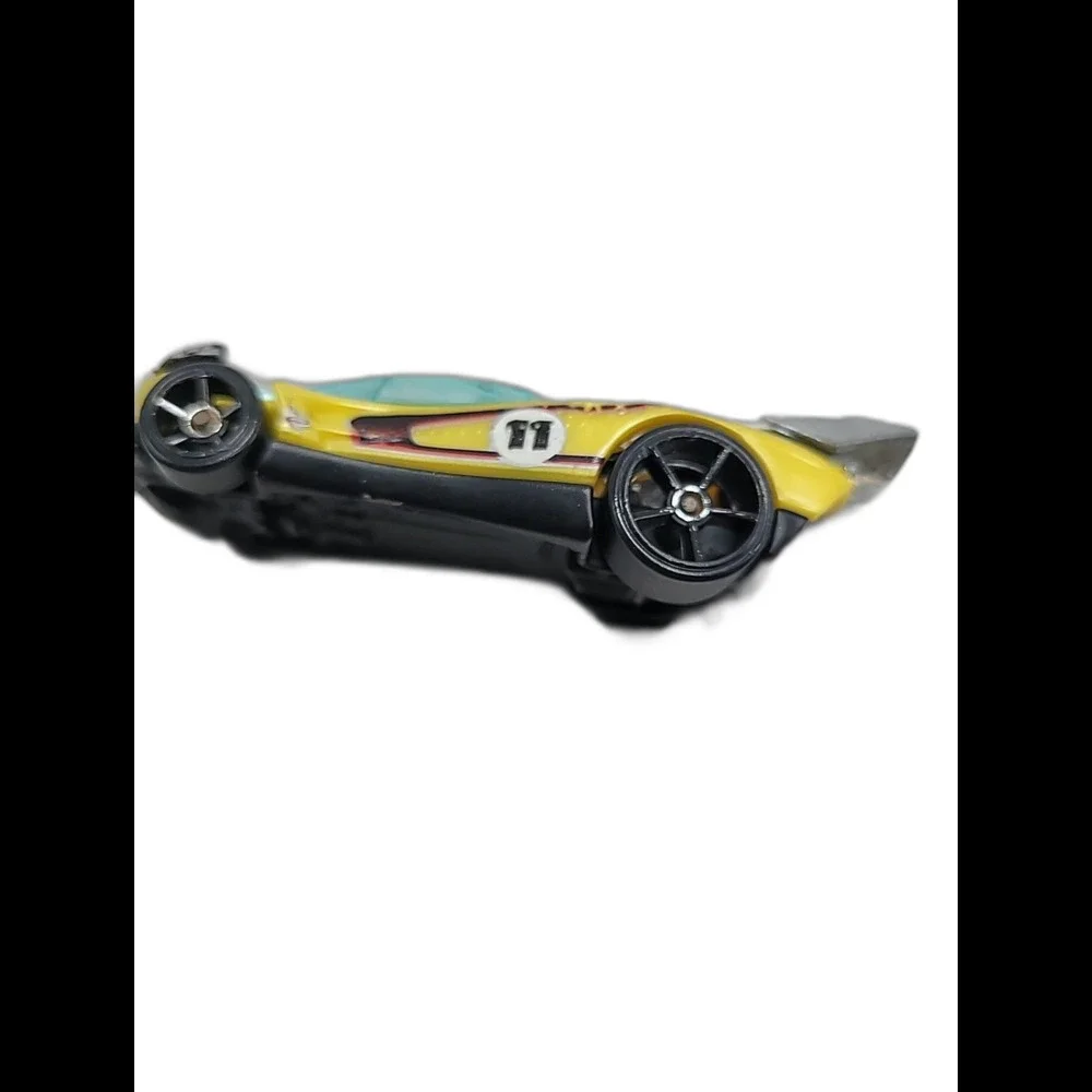 2009 Hot Wheels Yellow Flathead Fury HW Connect Cars Die-Cast Loose Mattel 1:64